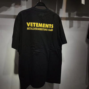 FOR RENT Vetements T-Shirts 1:1 High quality Oversize RED Letter Printing Women Men Vetements Tees Vetements T shirt