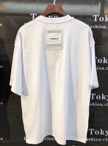 FOR RENT Vetements T-Shirts 1:1 High quality Oversize RED Letter Printing Women Men Vetements Tees Vetements T shirt