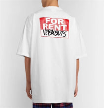 Load image into Gallery viewer, FOR RENT Vetements T-Shirts 1:1 High quality Oversize RED Letter Printing Women Men Vetements Tees Vetements T shirt
